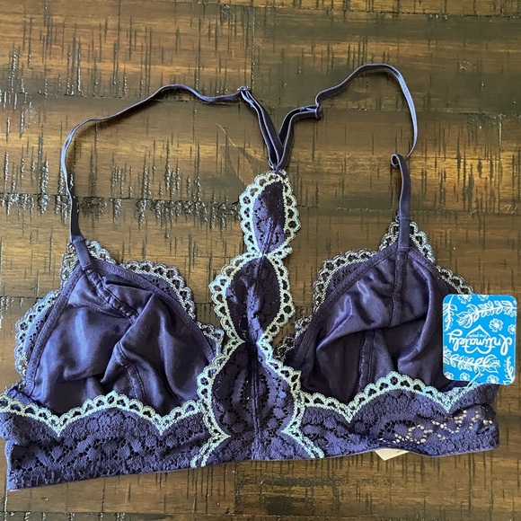 NWT Free People Intimately navy bralette - Picture 4 of 5